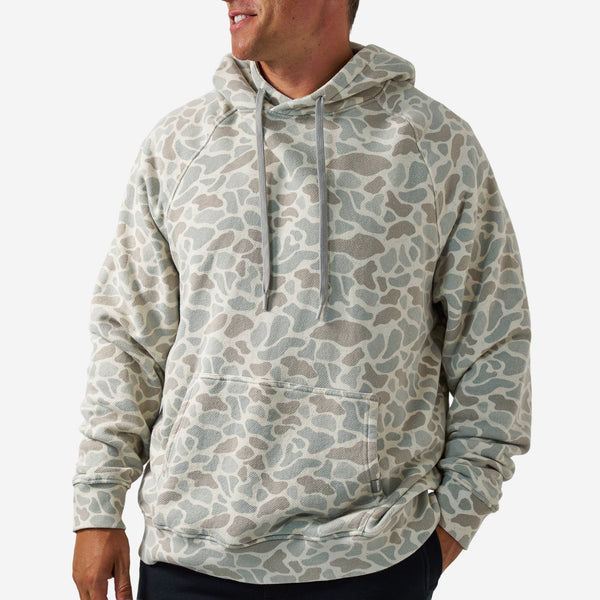 Vintage Washed Fleece Hoodie - Classic Deer Camo