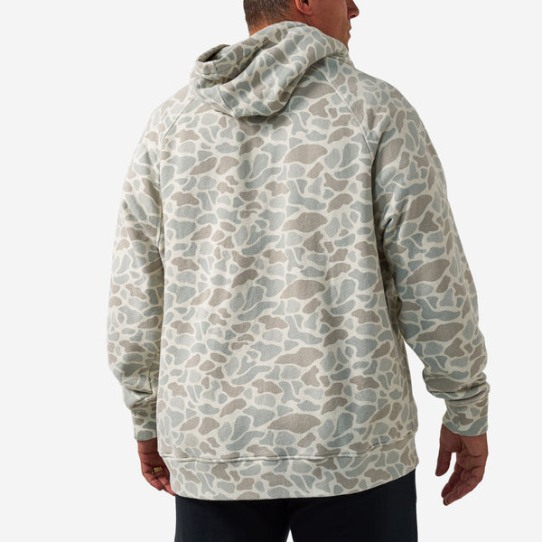 Vintage Washed Fleece Hoodie - Classic Deer Camo