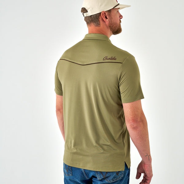 Pearl Snap Performance Polo - Whitetail