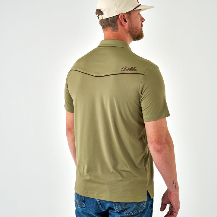 Pearl Snap Performance Polo - Whitetail