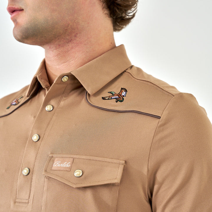 Pearl Snap Performance Polo - Mallards