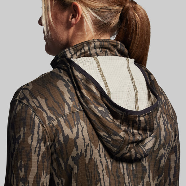 Women's Quiver Grid Fleece Hoodie - Mossy Oak® Original Bottomland®