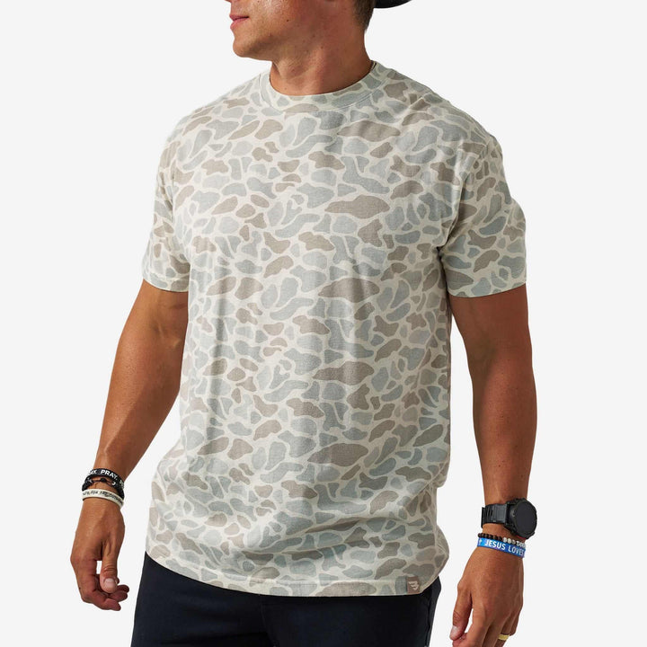 Vintage Washed Tee - Classic Deer Camo