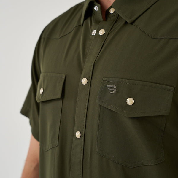 Performance Western Shirt - Mallard Green