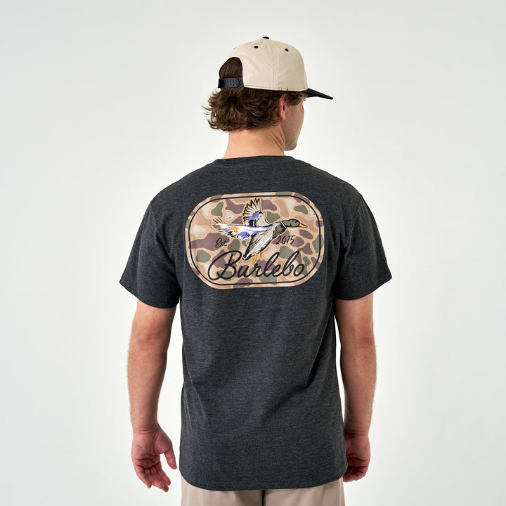 SS Tee - Ducks Flying In - Heather Black