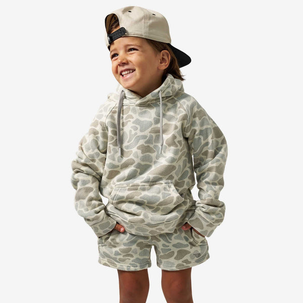 Youth Vintage Washed Fleece Hoodie - Classic Deer Camo