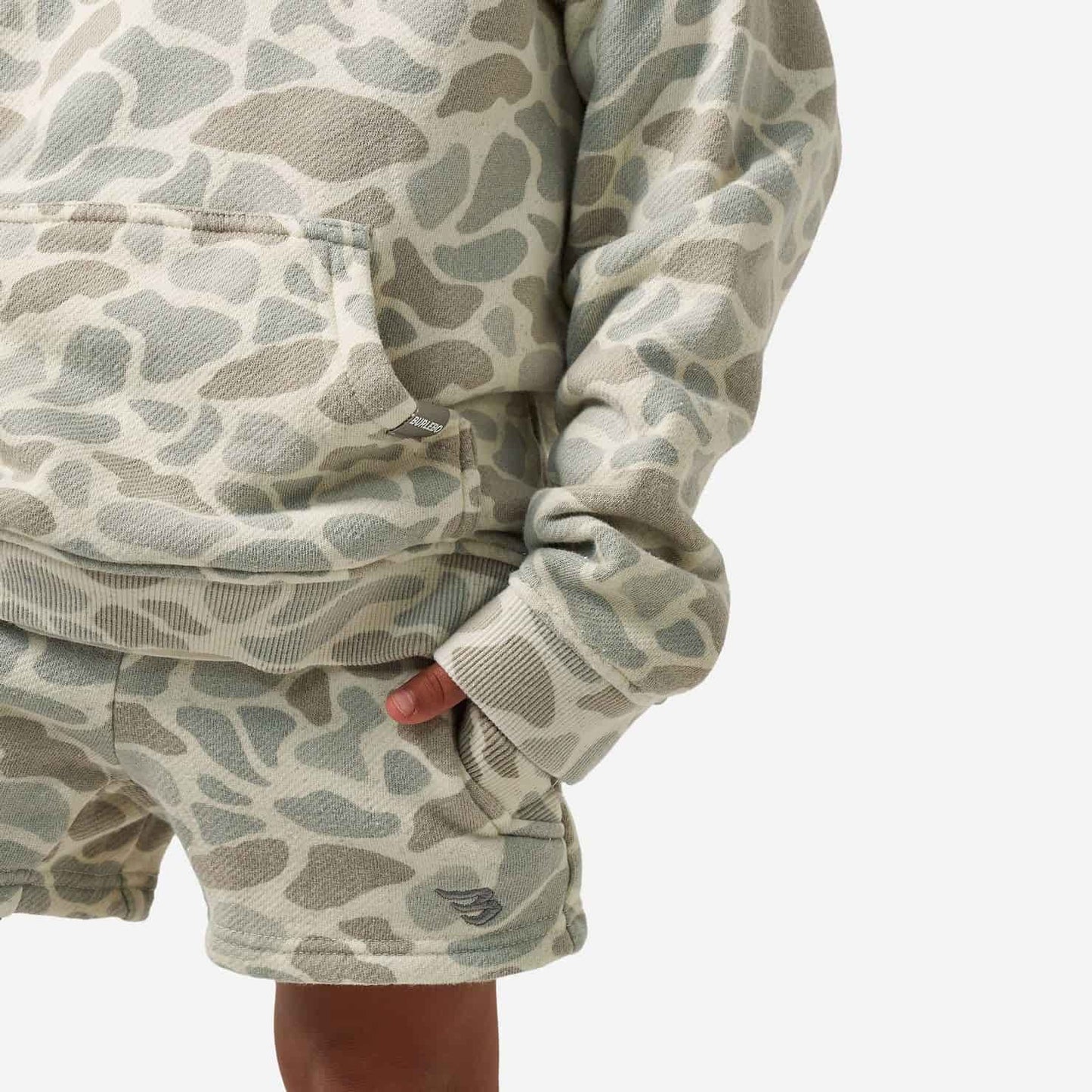 Youth Vintage Washed Fleece Hoodie - Classic Deer Camo