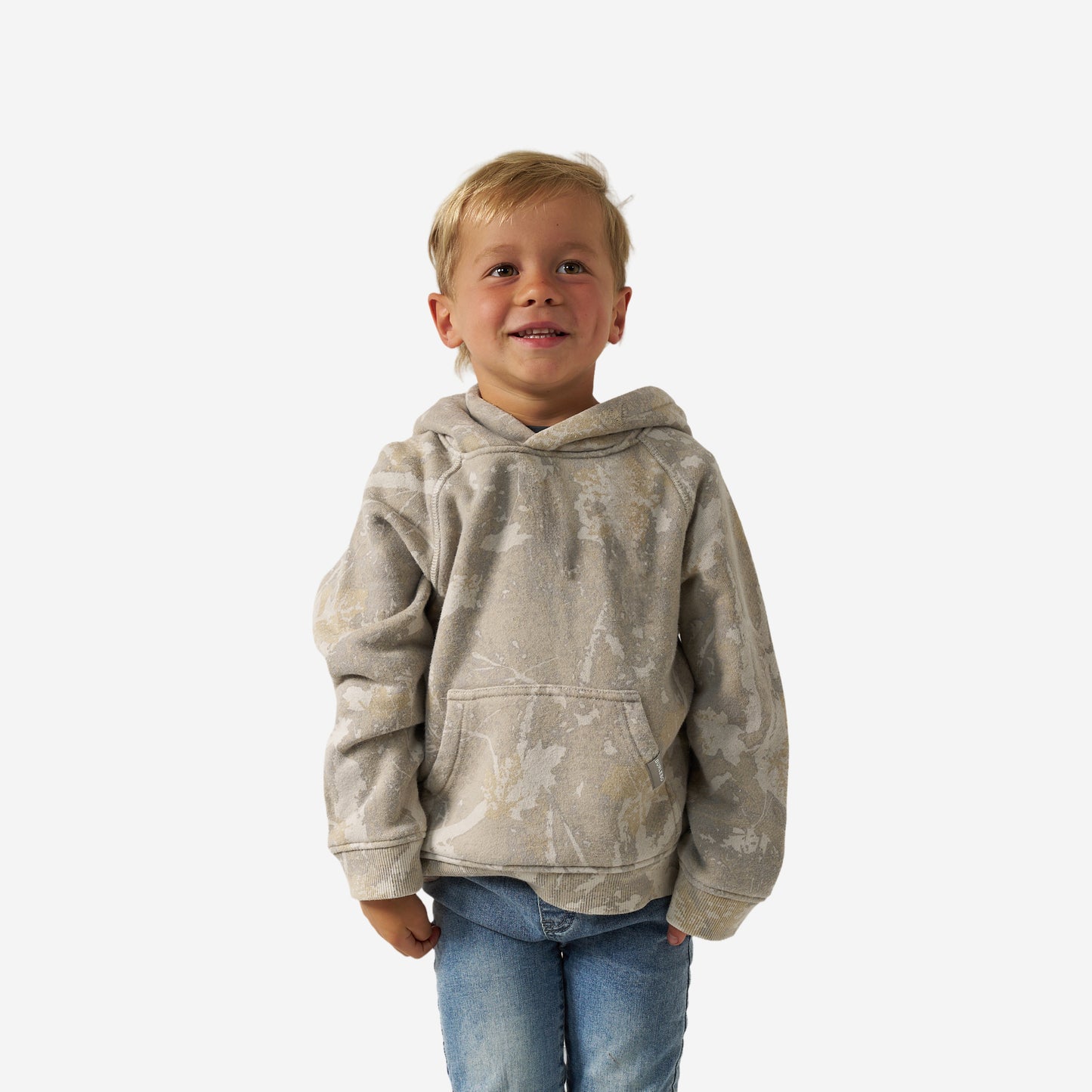 Youth Vintage Washed Fleece Hoodie - Drifter Camo