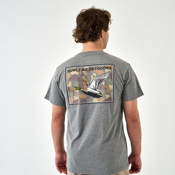 SS Tee - Mallard Duck Stamp - Dark Heather Grey