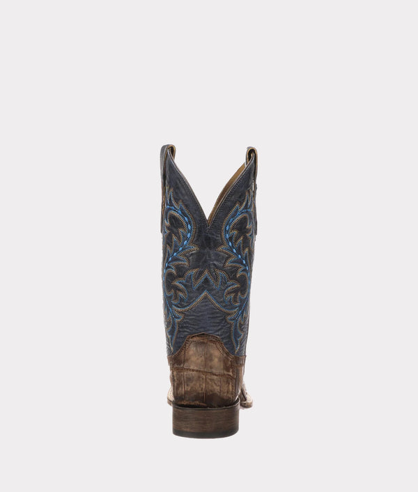 Malcolm :: Navy + Brandy Giant Alligator