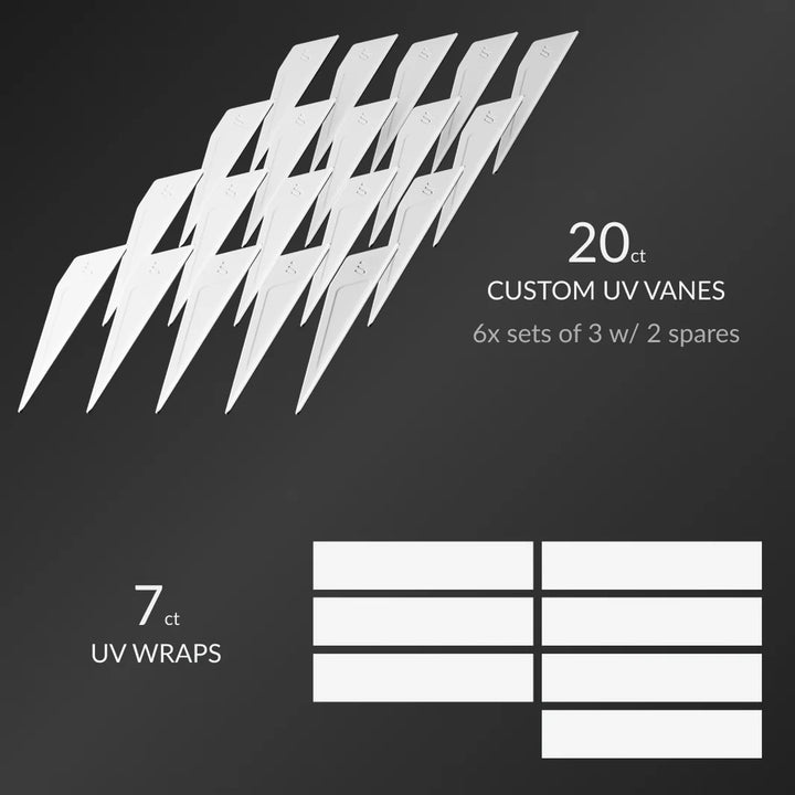 UV 1K Refletch Kits 20 White Vanes / 7 Wraps