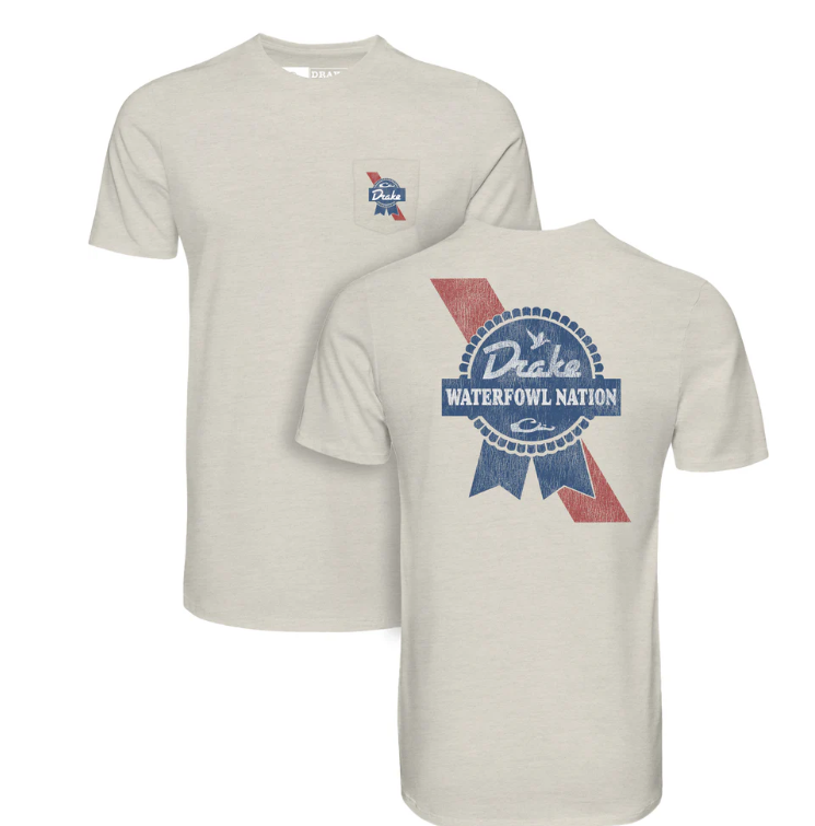 Drake Waterfowl Nation T SS - Coconut Milk