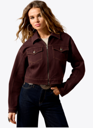 WMS Cavalry Bomber Jacket - Chocolate Plum