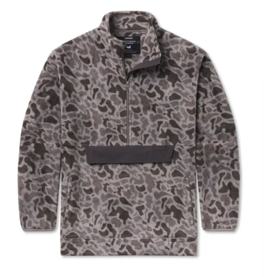 Wadsworth Fleece - Retro Camo - Light Grey