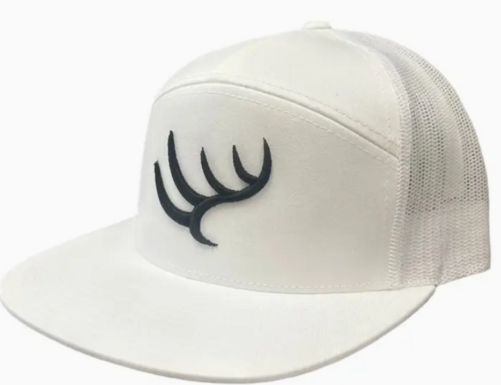 Hunt to Harvest 7 Panel Hat - White