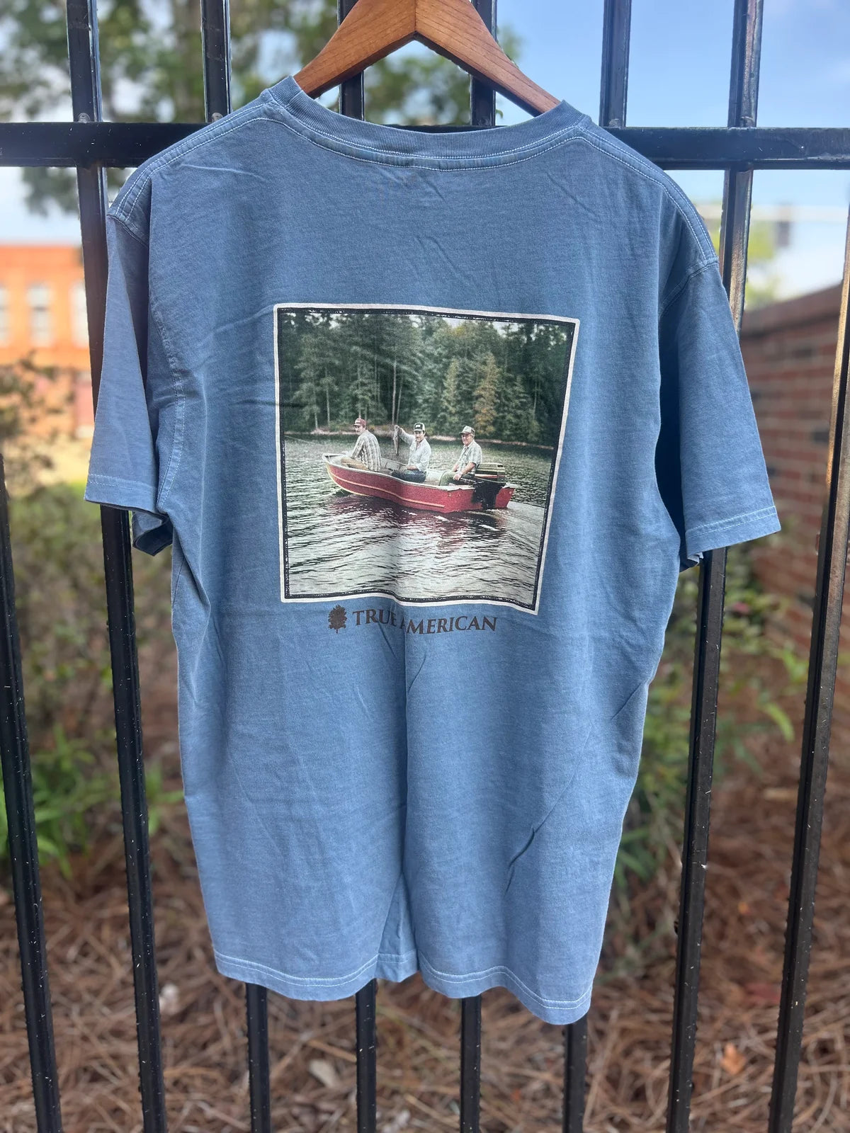 Vintage Boat Short Sleeve Pocket Tee - Denim