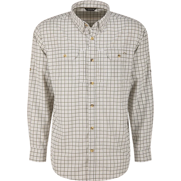 Wingshooter Trey Shirt -  Olive Check Plaid