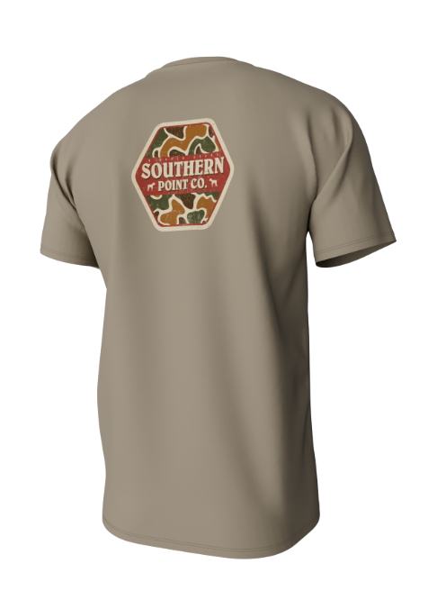 Camo Logo Short Sleeve Pocket Tee - Sandstone