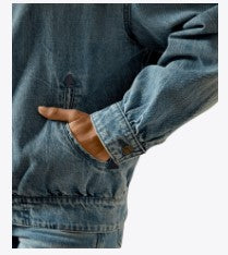 Cheyenne Denim Bomber Jacket - Candy