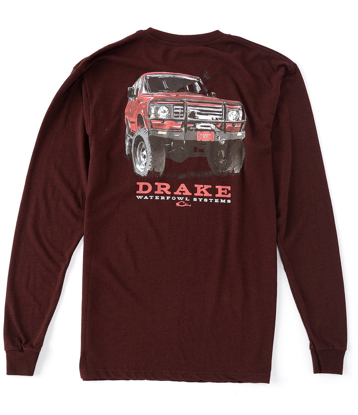 Drake 4X4 L/S - Dark Red