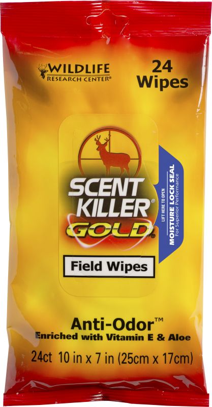Wildlife Research Center Scent Killer Gold Field Wipes (24 Pack)