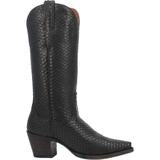 Nix Black Snake Skin Snip Toe Boots