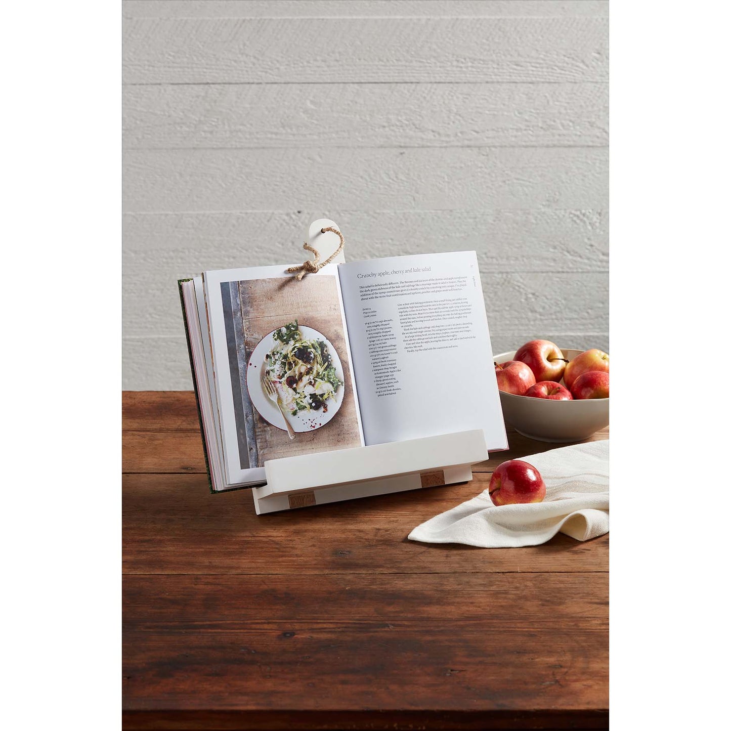 White Paddle Cookbook Holder