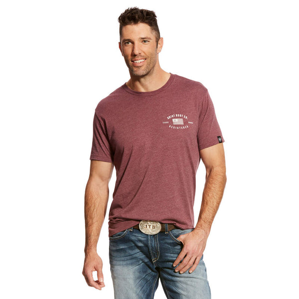 US Registered T-Shirt Burgundy Heather