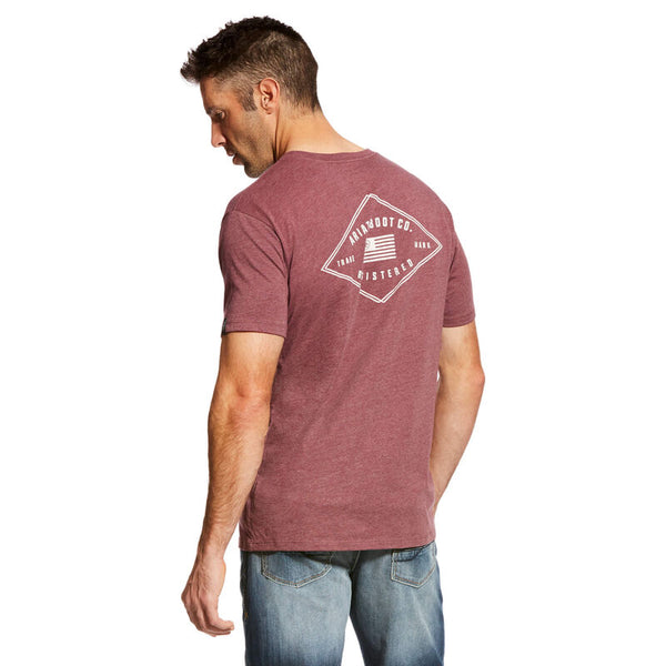 US Registered T-Shirt Burgundy Heather