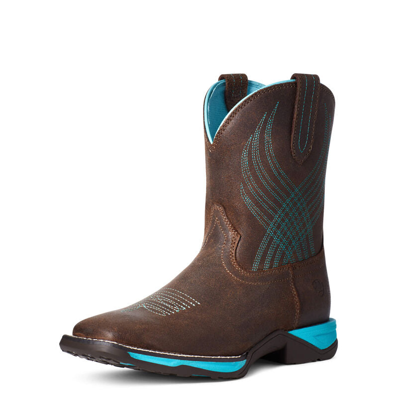 Anthem Western Boot Brown Croco Print