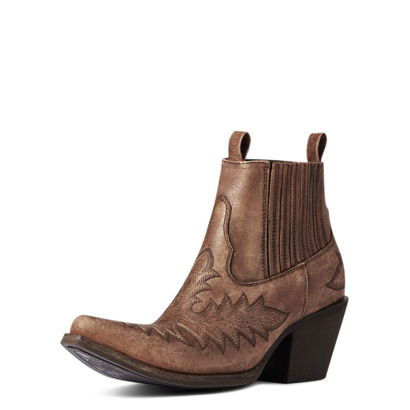 Scarlet Western Boot - Naturally Distressed Brown
