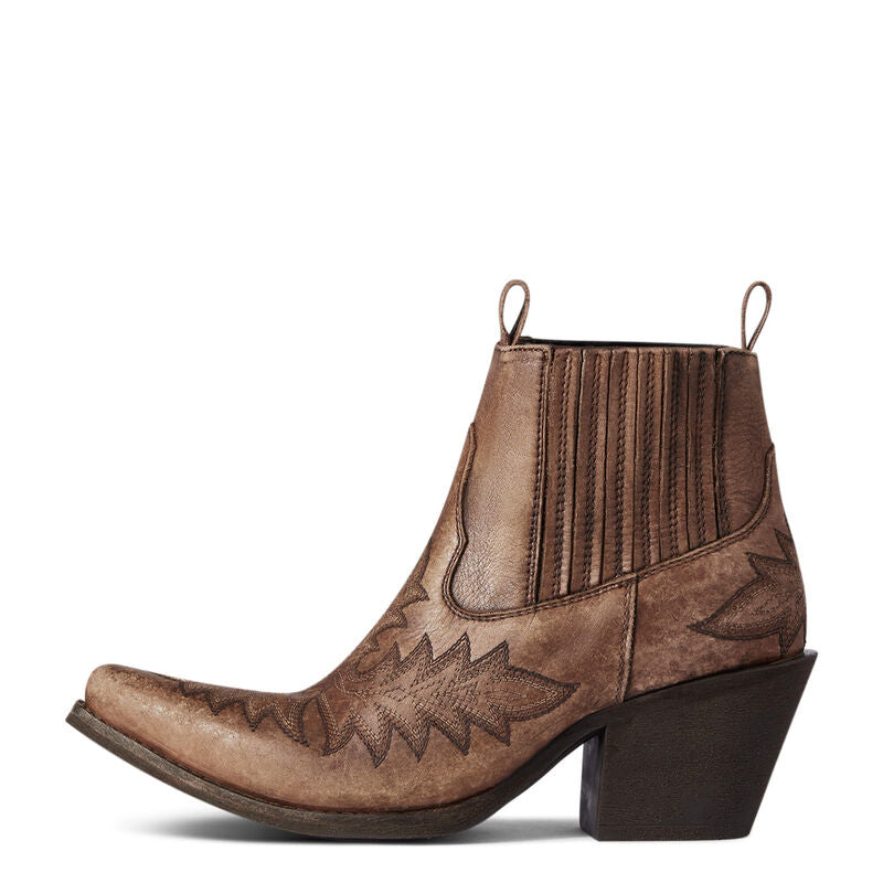 Scarlet Western Boot - Naturally Distressed Brown