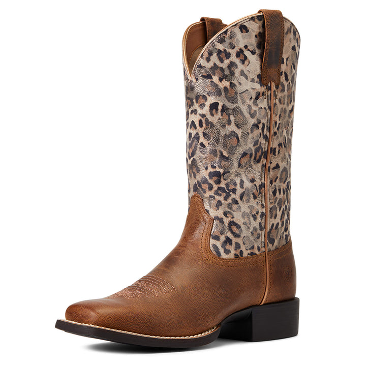 Round Up Wide Square Toe Pearl Brown