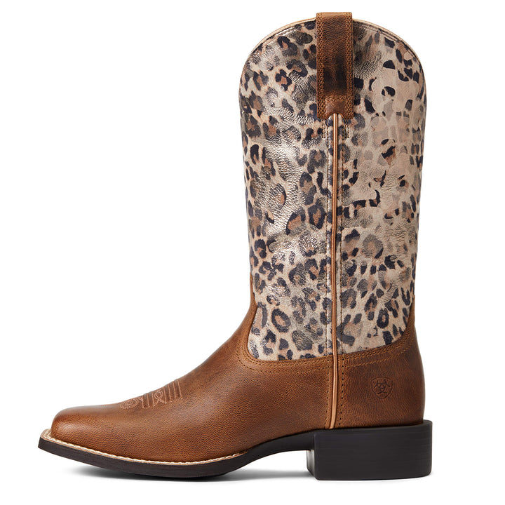 Round Up Wide Square Toe Pearl Brown