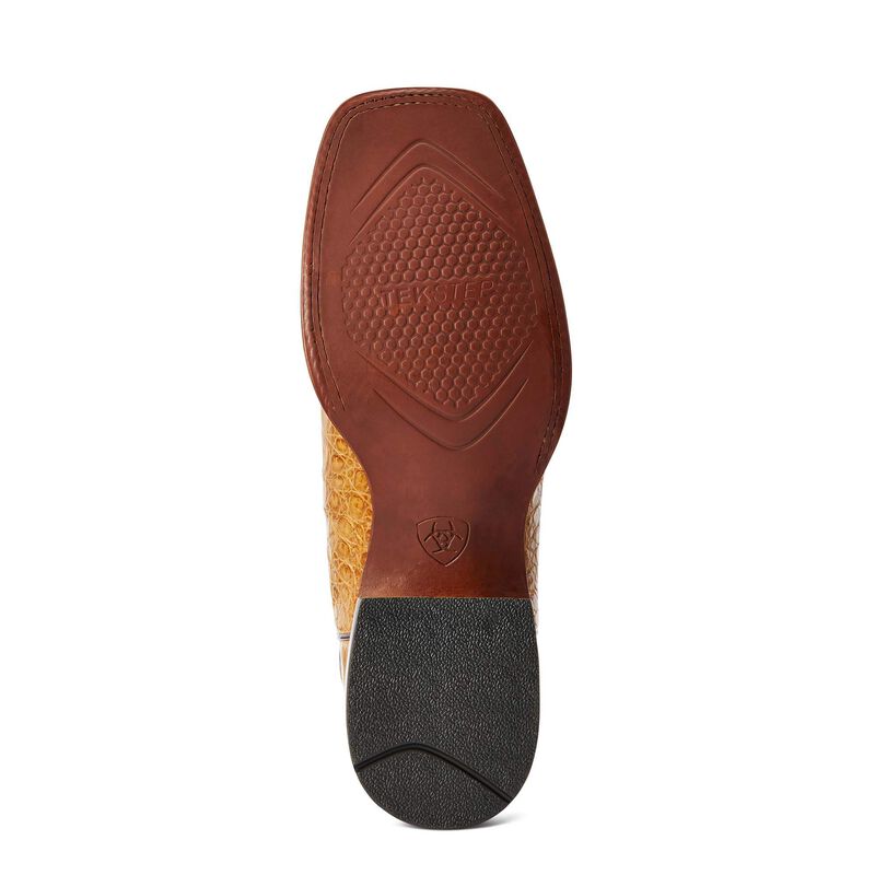Gunslinger Western Boot - Honeycomb Caiman Belly/Brown