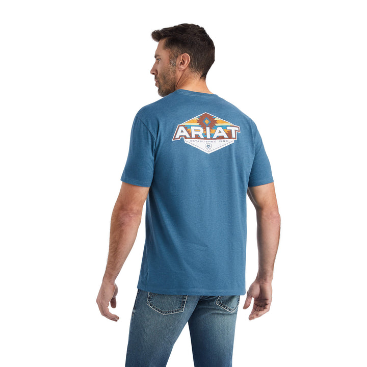 Ariat Hexafill T-Shirt Steel Blue Heather