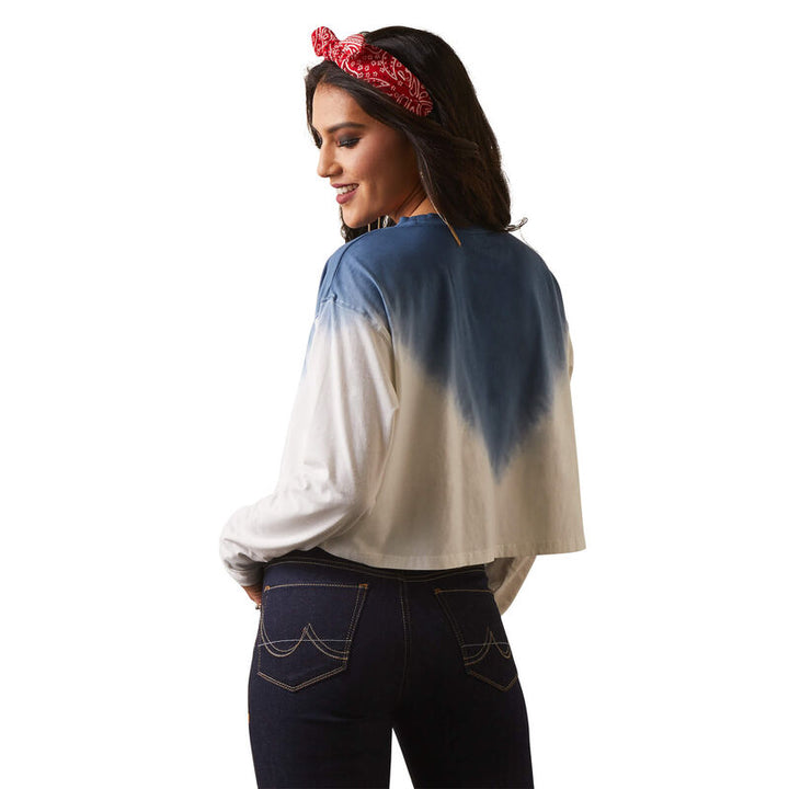 Ladies LS Howdy Ombre Top