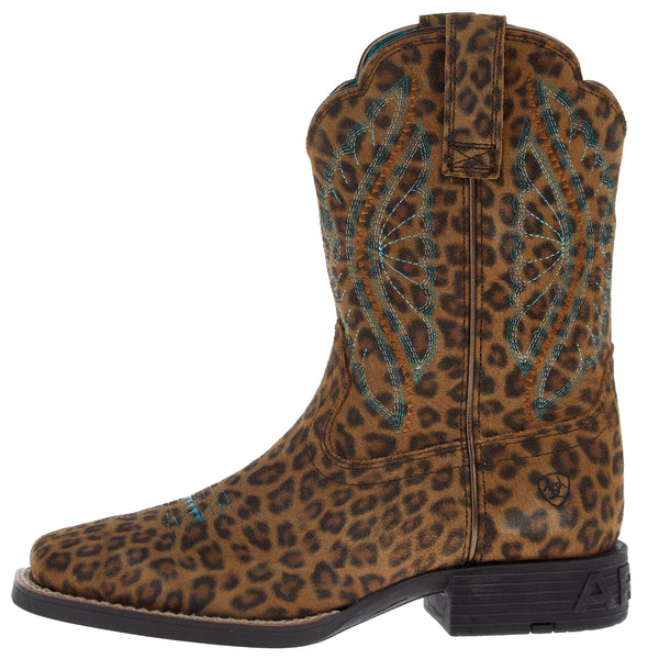 Youth Primetime Western Boot - Faded Leopard
