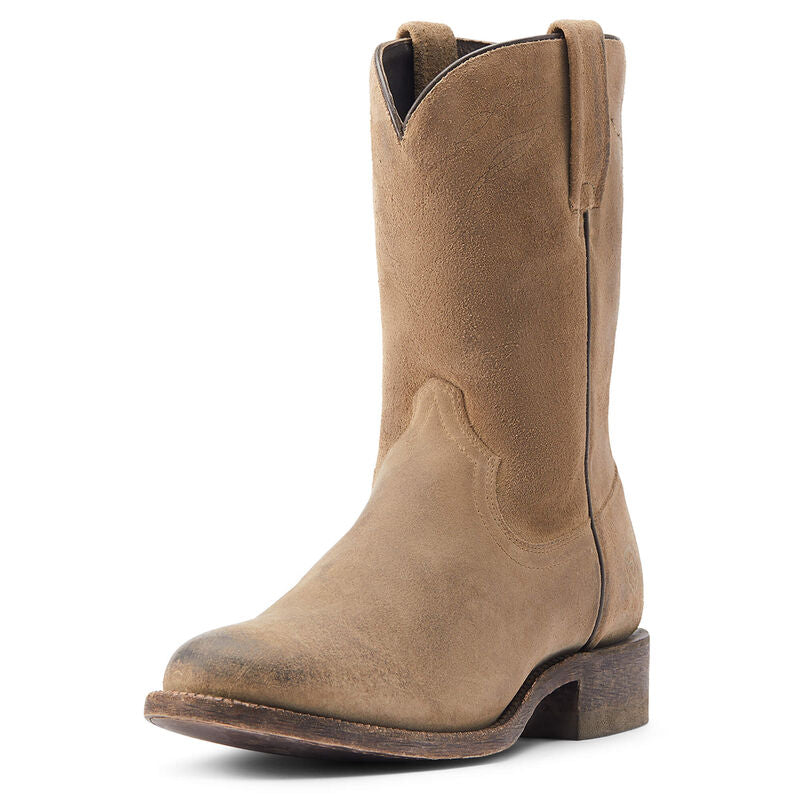 Downtown Roughout Western Boot - Grey