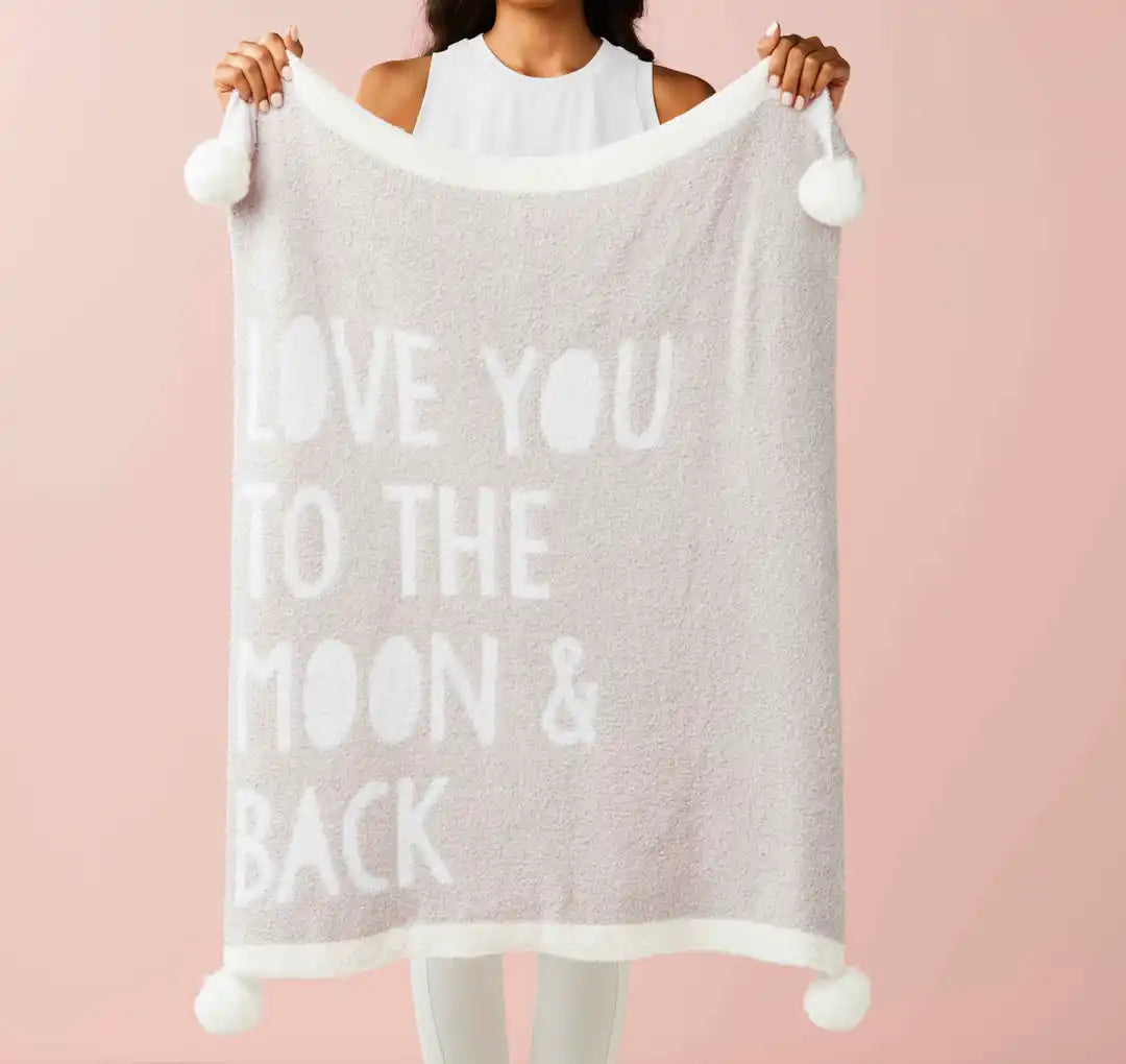 Love You Chenille Blanket