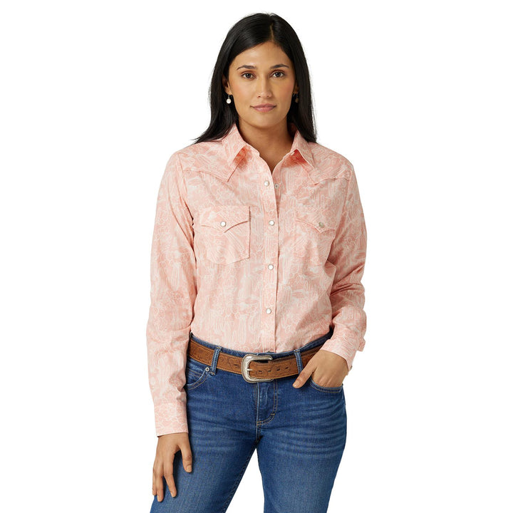 Women's Wrangler Essential Shirt - Pink Multi