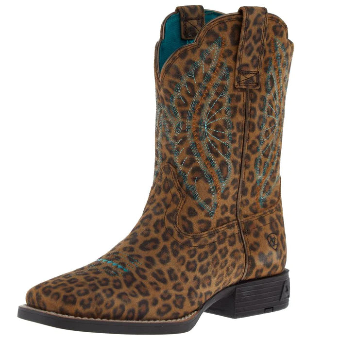 Youth Primetime Western Boot - Faded Leopard