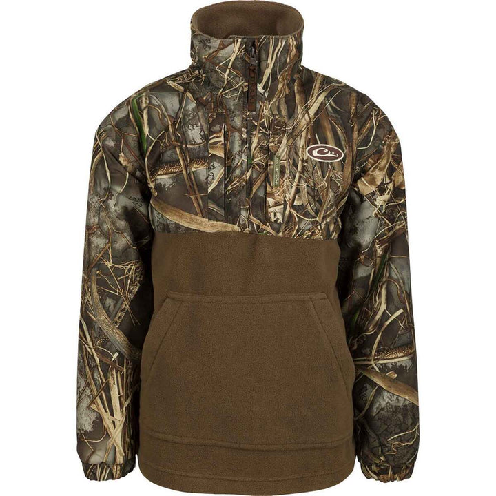 Youth Eqwader 1/4 Zip - Realtree Max 7