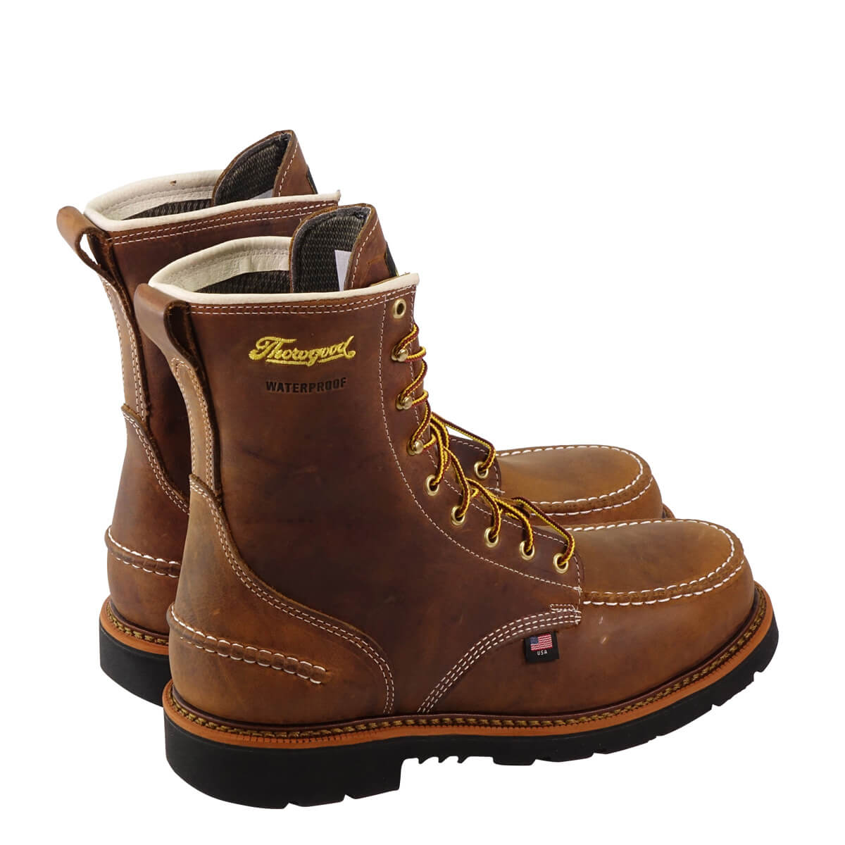 Thorogood 1957 Series de los Hombres 20.3 cm Moc Toe, maxwear cuña Impermeable Botas de Seguridad, Briar Pitstop, 14 2E US Thorogood 1957 Series de los Hombres 20.3 cm Moc Toe, maxwear cuña Impermeable Botas de Seguridad, Briar Pitstop, 14 2E US