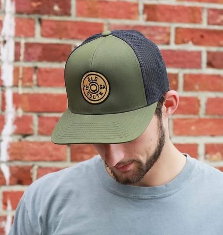 Old South Shotgun Shell Trucker Hat - Mossy Green/Black