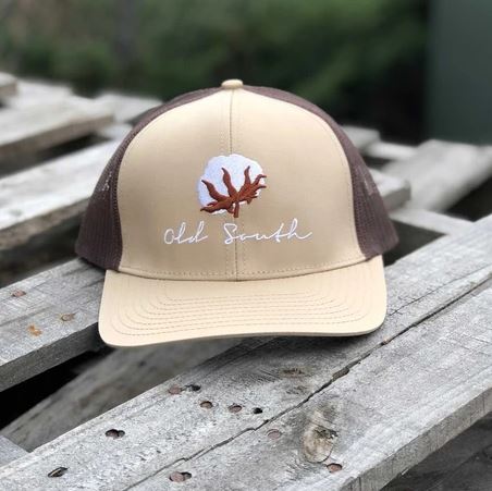 Old South Cotton Trucker Hat - Khaki/Brown