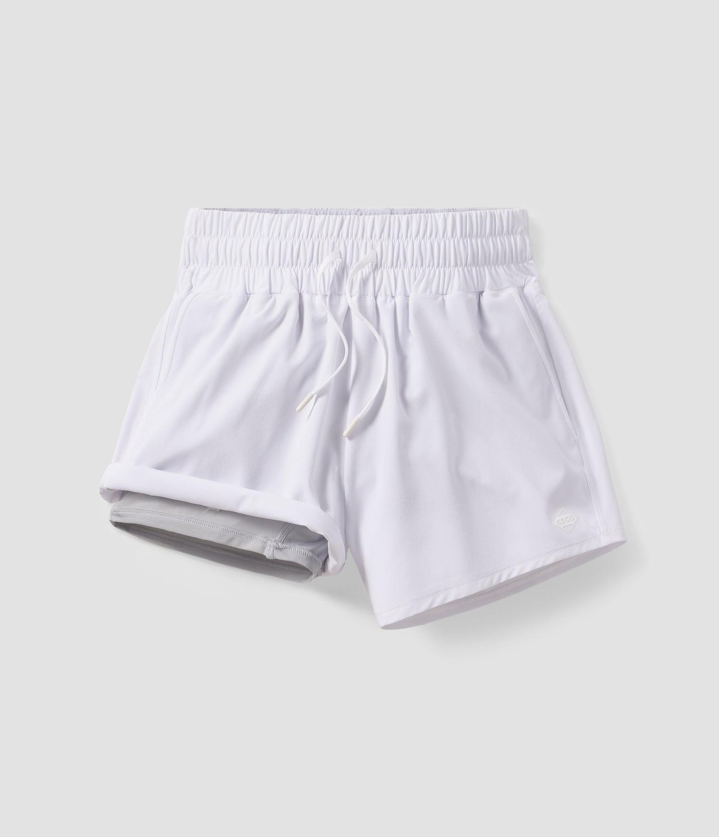 Women's Lined Hybrid Shorts - Bright White