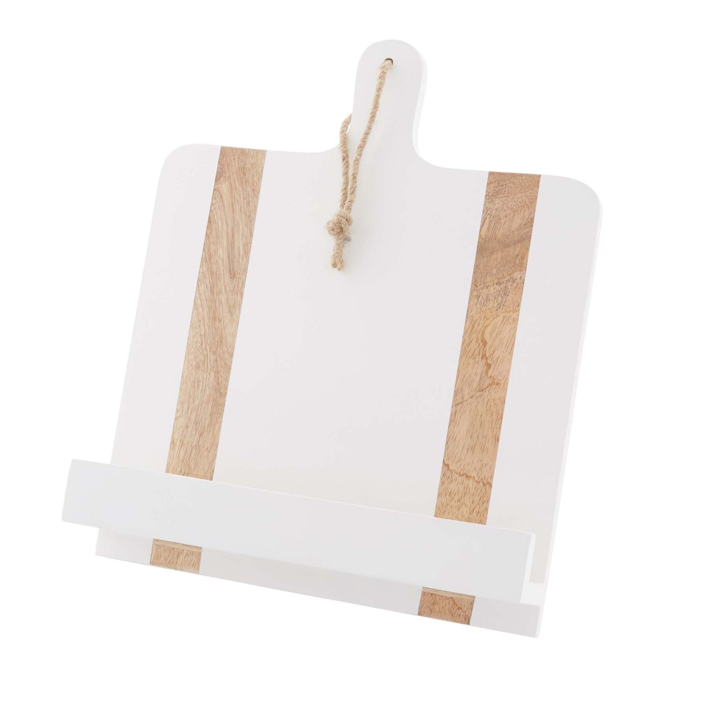 White Paddle Cookbook Holder