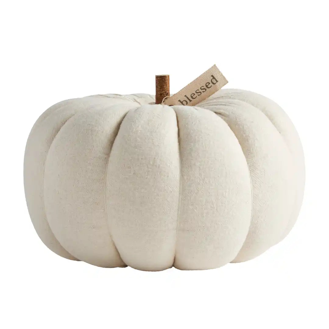 Large Cream Plush Blessed Pumpkin Sitters