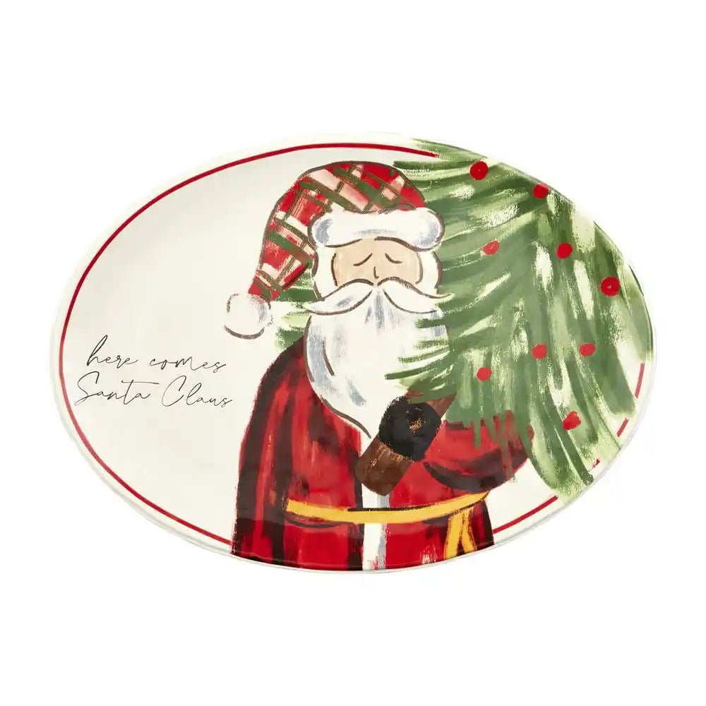Here Comes Santa Clause Platter